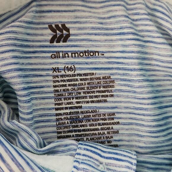 Boys' - XL/16 - Golf Polo Shirt - All in Motion - Turquoise - Picture 5 of 5